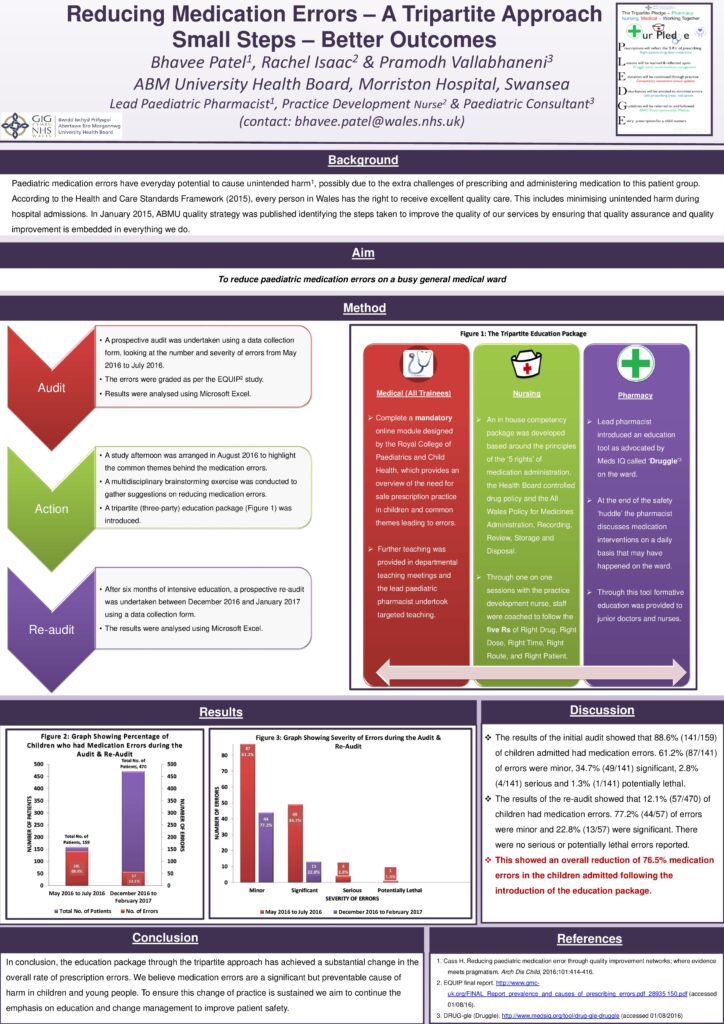 Reducing Medication Errors – A Tripartite Approach Small Steps Better Outcomes